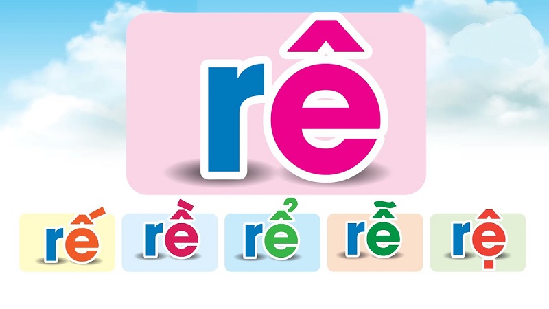 Cách phát âm chữ r với nguyên âm “ê” và các dấu thanh. (Ảnh: Sưu tầm Internet)