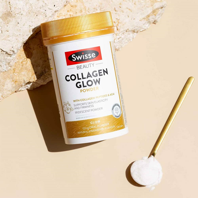 Viên uống bổ sung collagen Swisse Beauty Collagen Glow. (Ảnh: sưu tầm internet)