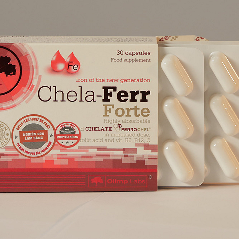 Thuốc bổ sung máu Chela-Ferr Forte. (Ảnh: Sưu tầm Internet)