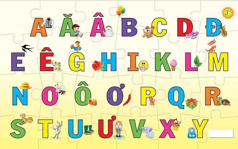 Dạy bé học bảng chữ cái tiếng việt bằng hình ảnh.  (Ảnh: Sưu tầm Internet)