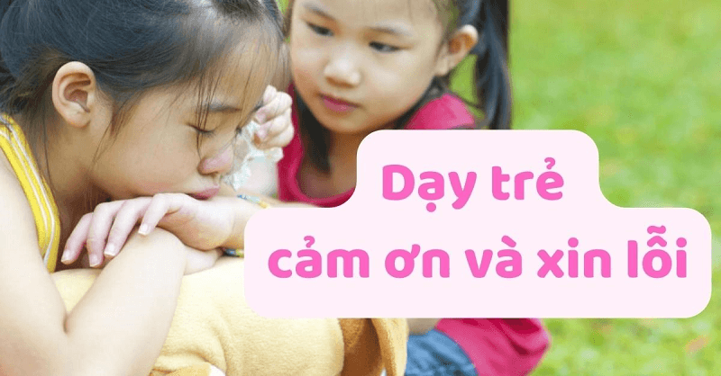 Kỹ năng sống ở trường: Học cách cảm ơn và xin lỗi đúng lúc. (Ảnh: Sưu tầm Internet)