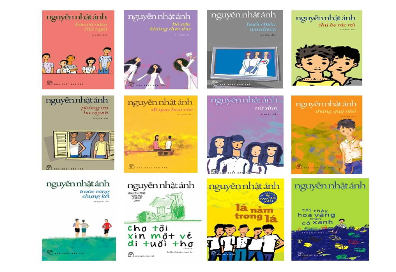 Tuyển tập những truyện hay của Nguyễn Nhật Ánh dạy tiếng Thái.  (Ảnh: Sưu tầm Internet)