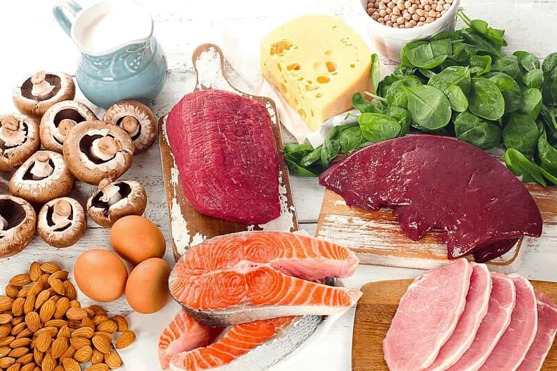 Nguồn dinh dưỡng cung cấp đầy đủ nguồn vitamin B2.  (Ảnh: Sưu tầm Internet)