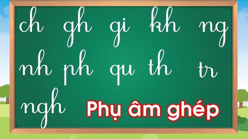 Một số phụ âm ghép trong tiếng Việt. (Ảnh: Sưu tầm Internet)