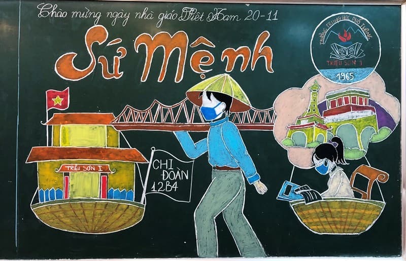 Tranh vẽ đề tài 2011 tranh ngày nhà giáo Việt Nam đẹp và ý nghĩa nhất   Trung Cấp Nghề Thương Mại Du Lịch Thanh Hoá