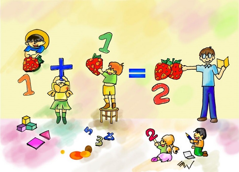 Những mẹo dạy dỗ trẻ con học tập toán. (Ảnh: Sưu tầm Internet)