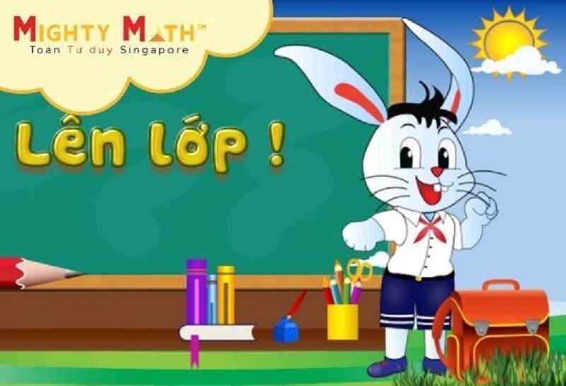 Ứng dụng thỏ con học toán. (Ảnh: Mightymath.edu.vn)
