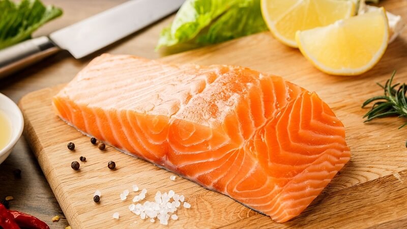 Nguồn vitamin B7 từ cá hồi.  (Ảnh: Sưu tầm Internet)