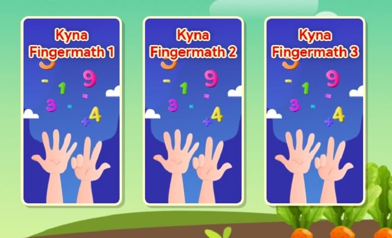 Học toán với Finger Math. (Ảnh: Sưu tầm Internet)