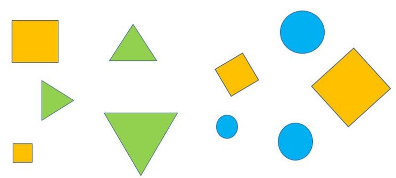 Tìm hình tam giác (Nguồn ảnh: Sưu tầm internet)
