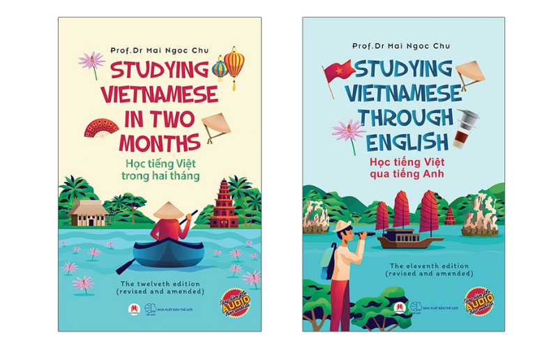 Sách tiếng Việt qua tiếng Anh trong hai tháng. (Ảnh: Fahasa.com)