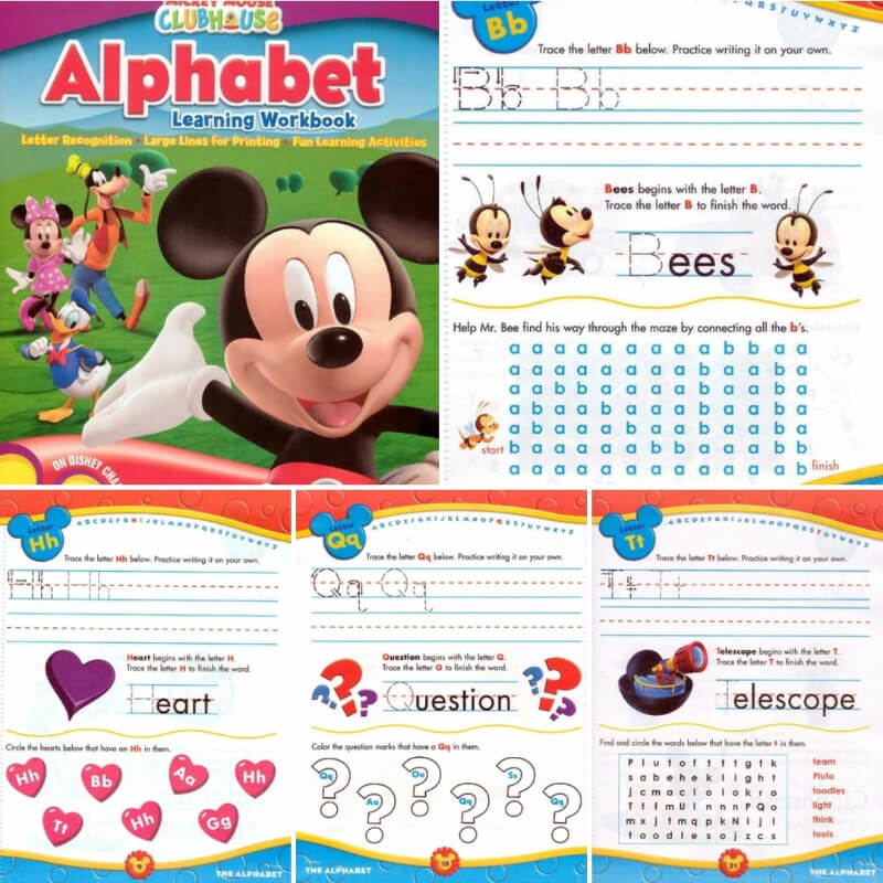 Alphabet Learning Workbook giúp tăng khả năng tập trung cho trẻ. (Ảnh: Sưu tầm Internet)