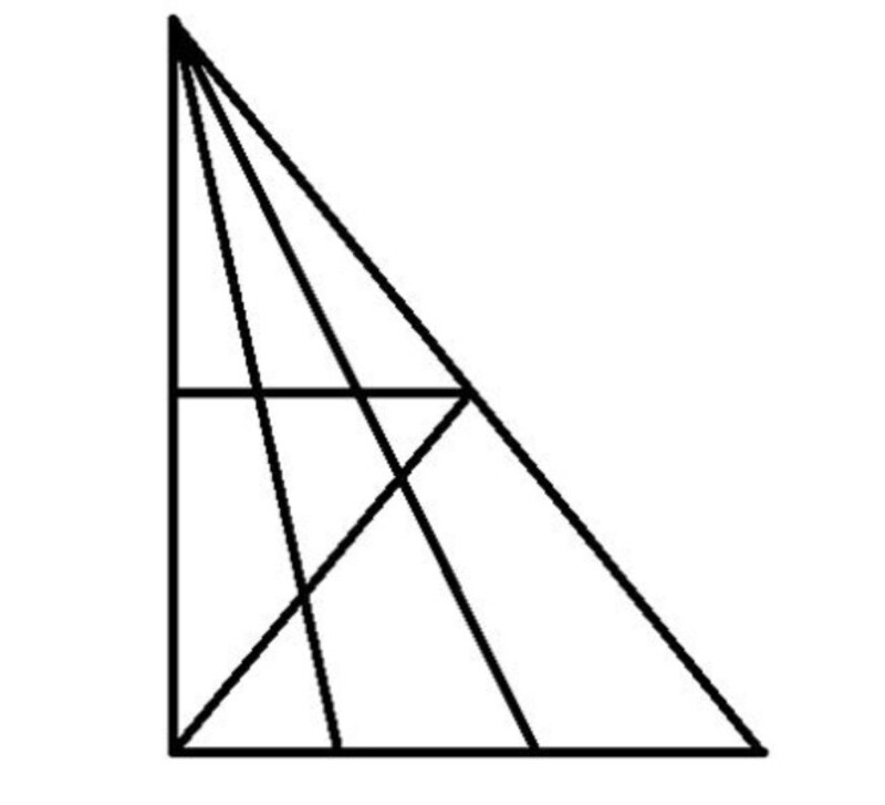 Có mấy hình tam giác? (Nguồn ảnh: Sưu tầm internet)
