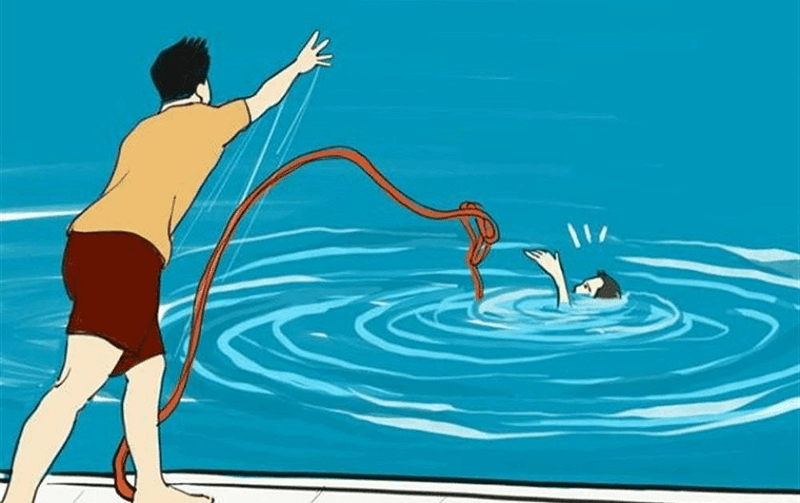 Dạy trẻ kỹ năng cứu người đuối nước. (Ảnh: Sưu tầm Internet)