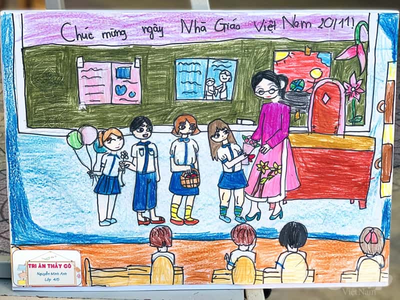 Vẽ tranh 2011 Đề tài Ngày Nhà Giáo Việt Nam ý nghĩa