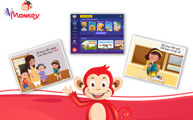 VMonkey - Bạn đồng hành của học sinh lớp 1. (Ảnh: Monkey)