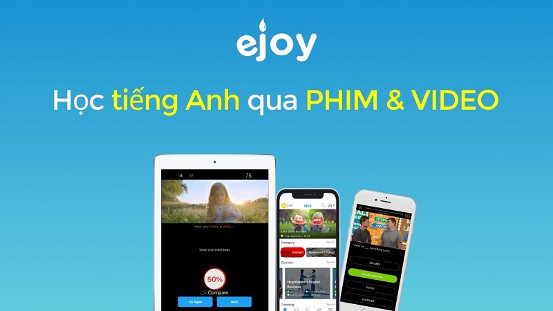 Ứng dụng eJOY English. (Ảnh: Sưu tầm Internet)