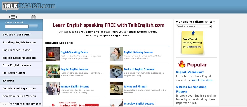 Luyện nói tiếng Anh với nhiều chủ đề thú vị với Talk English. (Ảnh: Sưu tầm internet)