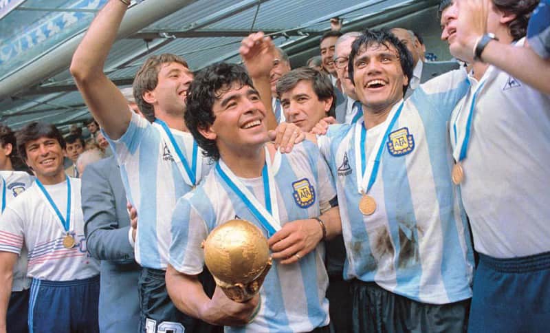 Argentina lần thứ hai vô địch World Cup vào năm 1986. (Ảnh: Sưu tầm Internet)