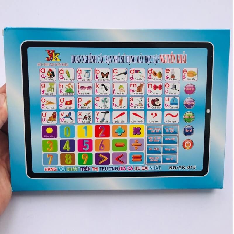 Bảng chữ cái tiếng Việt điện tử Ipad tiện lợi cho bé mang theo.  (Ảnh: Holcim.com.vn)
