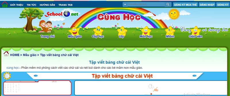 Học tiếng Việt cho bé tại Cunghoc.vn. (Ảnh: Cunghoc.vn)
