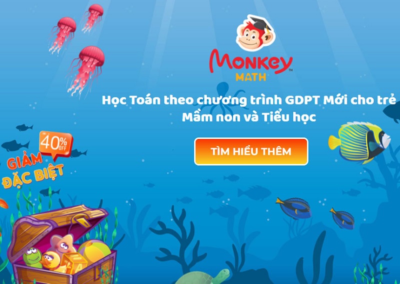 Học toán theo nhiều phương pháp tích cực với Monkey Math. (Ảnh: Monkey)