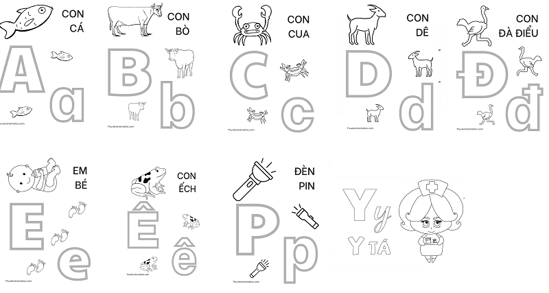 Menggambar dan Mewarnai Alfabet  Vẽ và tô màu Bảng Chữ Cái  Glitter  Alphabet A to E Coloring Pages  YouTube