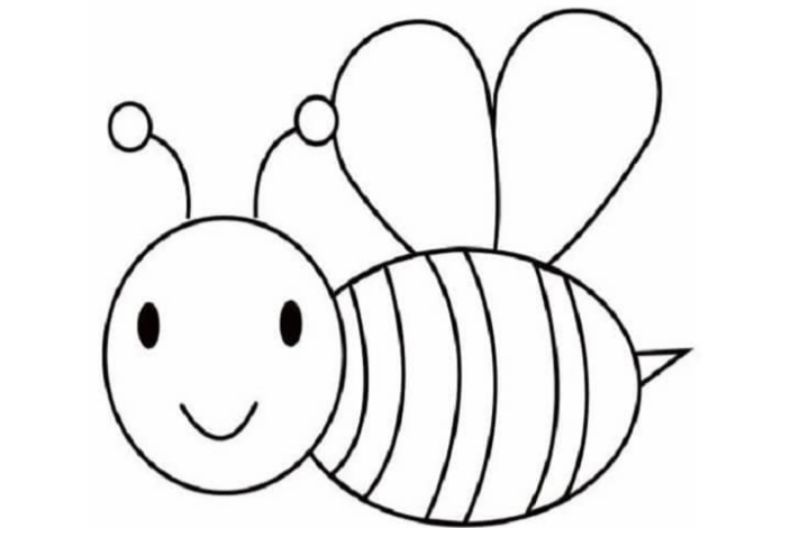 Bee coloring page.  (Photo: Internet Collection)