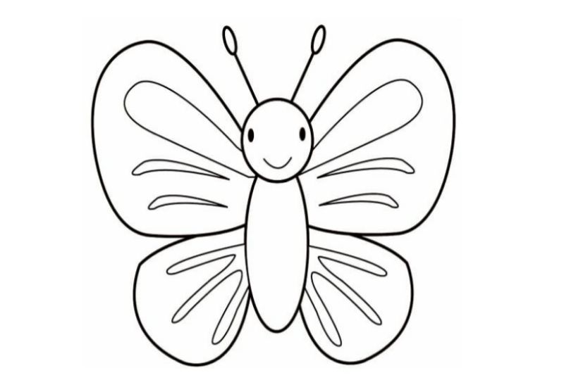 Simple coloring pictures for kids.  (Photo: Internet Collection)