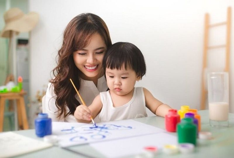 Find out your baby's ability to practice coloring through each age.  (Photo: Internet Collection)