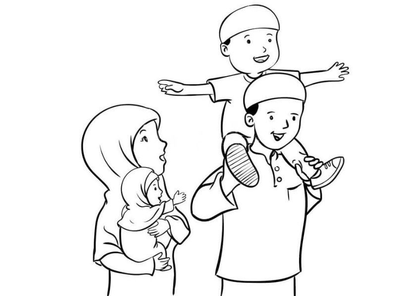 Family themed coloring pages.  (Photo: Internet Collection)