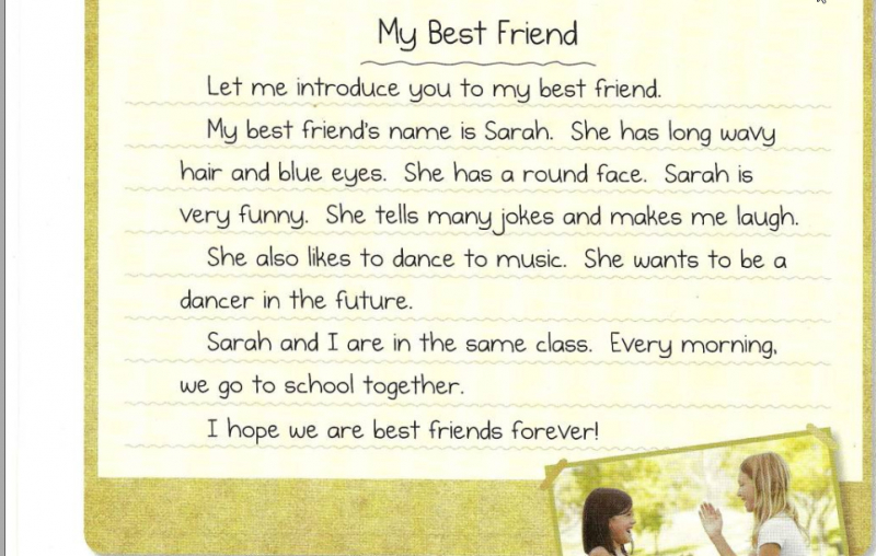 My best friend là chủ đề về bạn thân của trẻ ở trường. (Ảnh: Sưu tầm Internet)