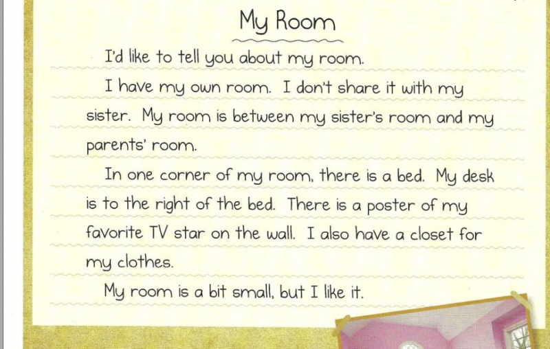 Chủ đề My room giúp bé thêm hào hứng khi chia sẻ. (Ảnh: Sưu tầm Internet)