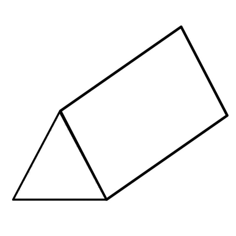Tô màu lăng trụ tam giác.  (Ảnh: Sưu tầm Internet)