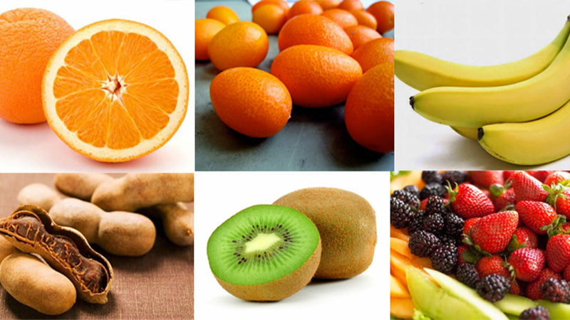 Một số loại trái cây giàu canxi, dễ tìm mua và ngon miệng. (Ảnh: sưu tầm Internet)