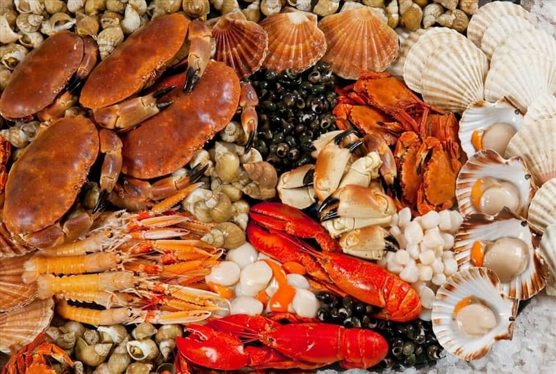 Hàu và cua biển được cho là các thực phẩm bổ sung canxi tốt nhất. (Ảnh: Sưu tầm Internet)