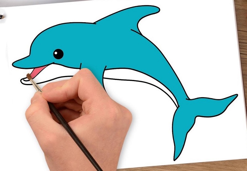 Lưu ý khi dạy bé vẽ con cá.  (Ảnh: Sưu tầm Internet)