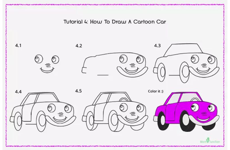 7 Cách Dạy Bé Vẽ Ô Tô Đơn Giản Nhất Tất Cả Ba Mẹ Có Thể Áp Dụng