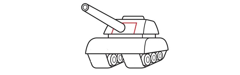 Dạy bé vẽ xe tăng đơn giản nhất từng bước vẽ  tranh mẫu