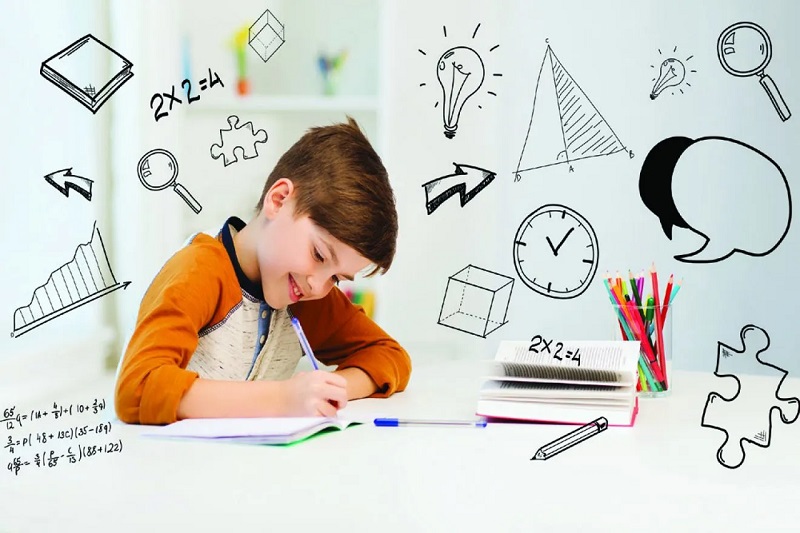 Help children learn math and apply more in practice.  (Photo: Collected internet)