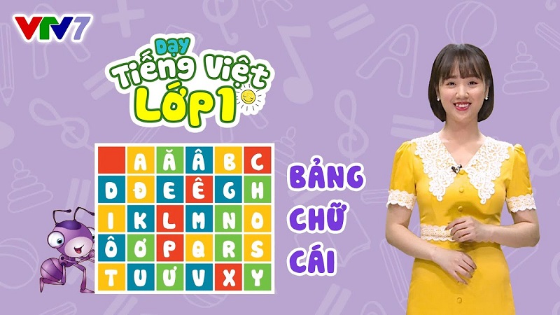 Chương trình dạy tiếng Việt trên truyền hình VTV7.  (Ảnh: VTV.vn)