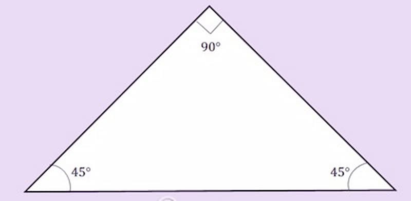 Công thức tính diện tích S tam giác vuông cân nặng. (Ảnh: Internet)