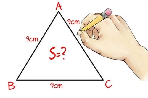 Các dạng bài tập tính diện tích tam giác