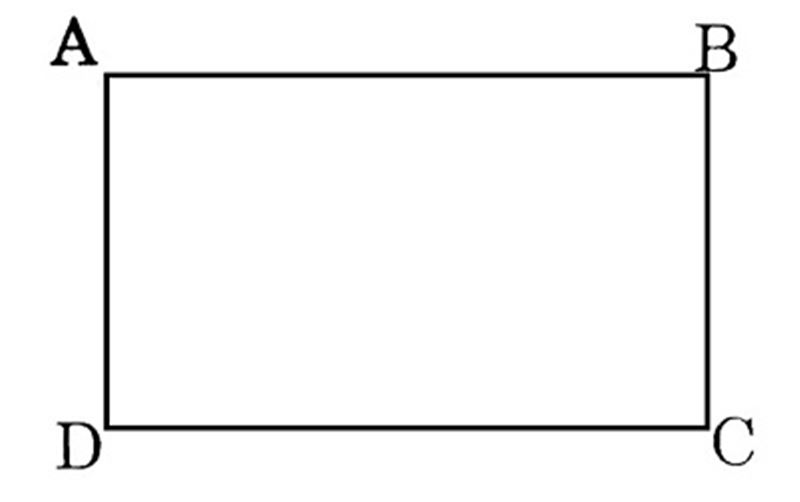 Cách tính diện tích tứ giác là hình chữ nhật. (Ảnh: Internet)