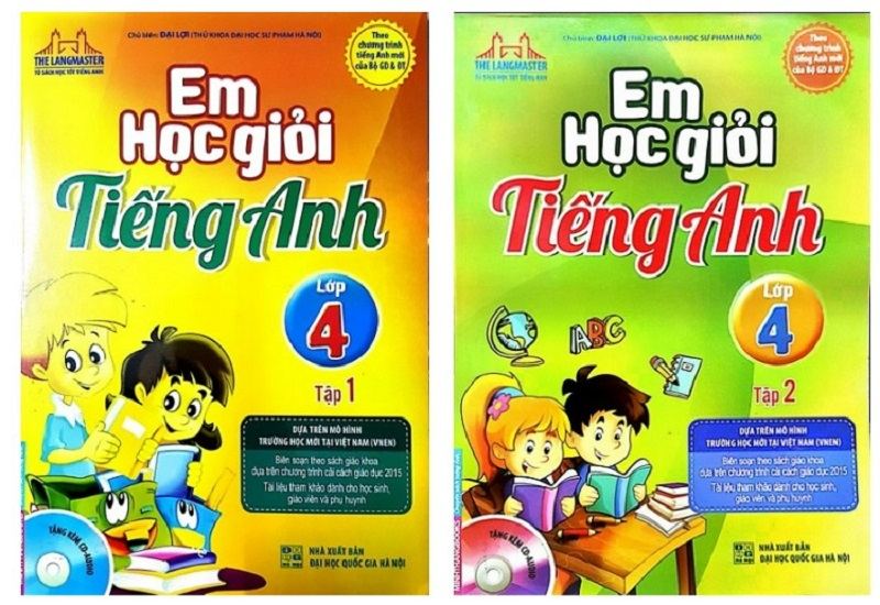 Sách Em học giỏi tiếng Anh lớp 4 Tập 1 và Tập 2. (Ảnh: Sưu tầm Internet)