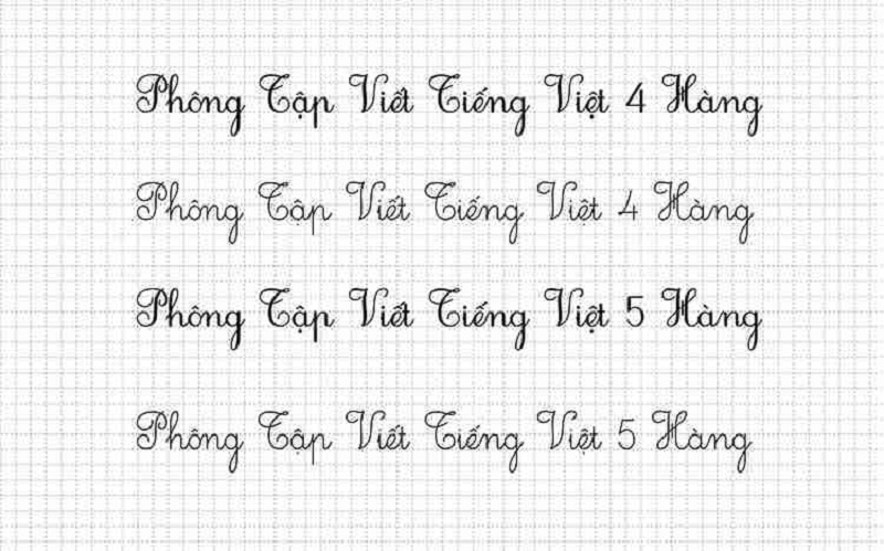 Tuyển chọn 999 Phông chữ viết tay tiếng Việt đẹp và tinh tế