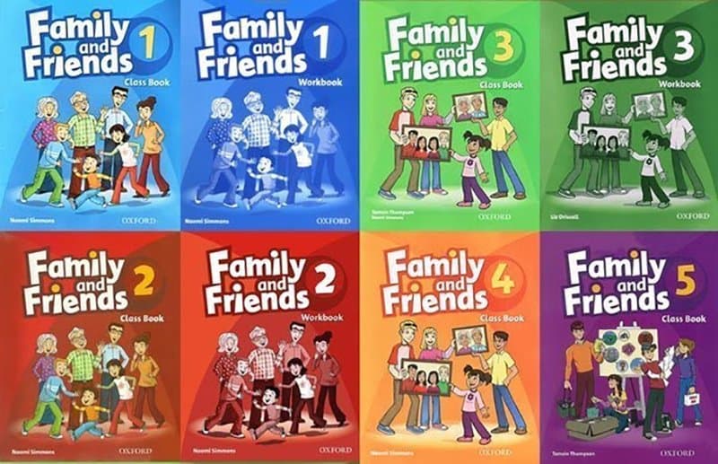 Bộ sách Family and Friends. (Ảnh: Sưu tầm Internet)