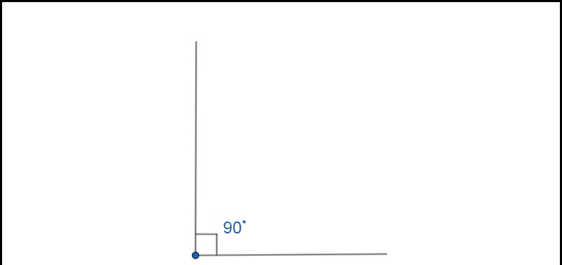 Đặc điểm của góc vuông với tổng số đo góc bằng 90o. (Ảnh: Sưu tầm internet)