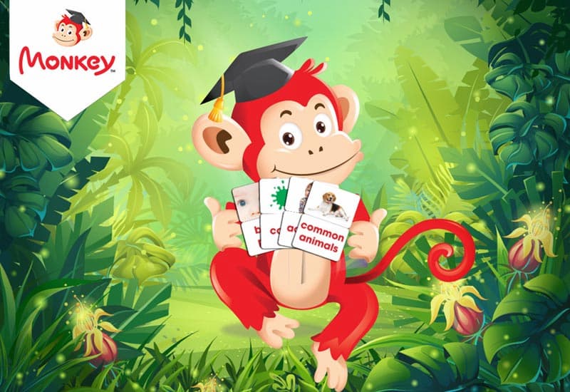 Dạy con học tiếng Anh qua app Monkey. (Ảnh: Sưu tầm Internet)