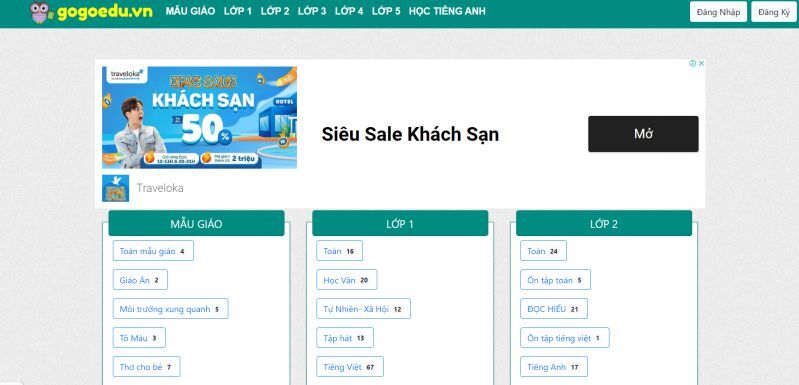 Dạy bé học Toán lớp 1 hiệu quả từ trang web Gogoedu.vn. (Ảnh: Sưu tầm internet)